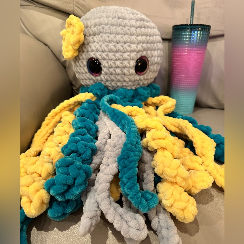 Adorable Large Crochet Jellyfish